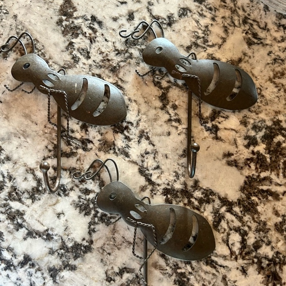 Pier 1 Black Metal Ant Wall Hooks